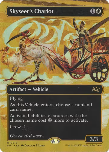 Skyseer's Chariot (Borderless) (First-Place Foil) (518), Aetherdrift — Magic card price