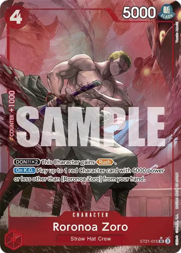 Roronoa Zoro (Parallel) (ST21-015) — card price