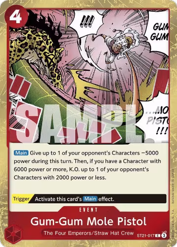 Gum-Gum Mole Pistol (ST21-017), ST-21: Starter Deck 21 EX Gear 5 — One Piece card price