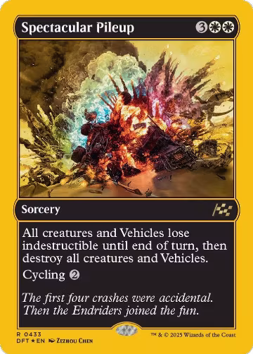 Spectacular Pileup (First-Place Foil) (433), Aetherdrift — Magic card price