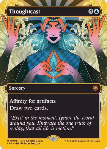 Thoughtcast (Borderless) (First-Place Foil) (95), Special Guests — Magic card price