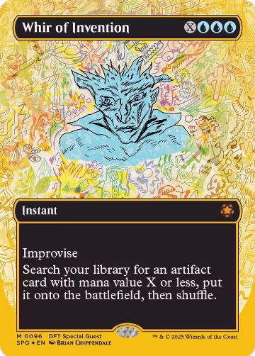 Whir of Invention (Borderless) (First-Place Foil) (96), Special Guests — Magic card price