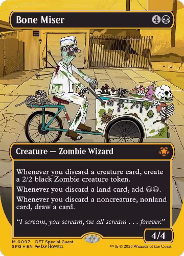 Bone Miser (Borderless) (First-Place Foil) (97), Special Guests — Magic card price