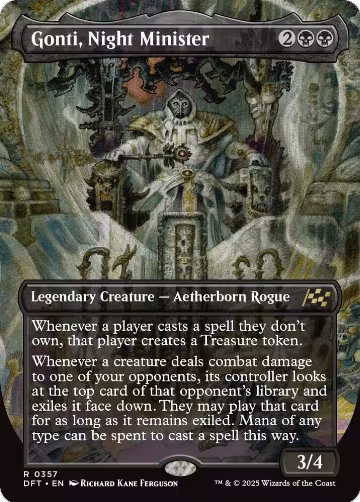 Gonti, Night Minister (Borderless) (357), Aetherdrift — Magic card price