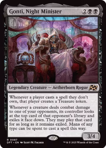 Gonti, Night Minister (87), Aetherdrift — Magic card price