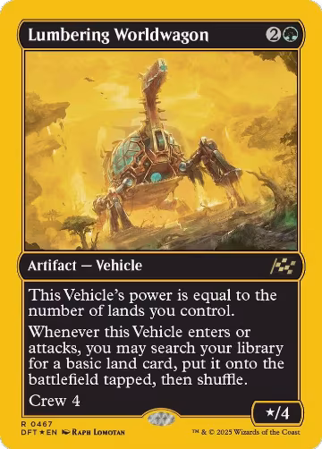 Lumbering Worldwagon (First-Place Foil) (467), Aetherdrift — Magic card price