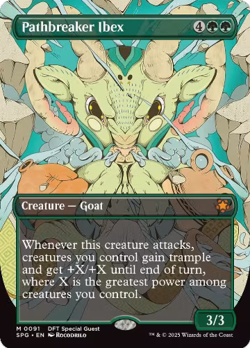 Pathbreaker Ibex (Borderless) (91), Special Guests — Magic card price
