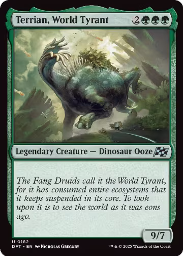 Terrian, World Tyrant (182), Aetherdrift — Magic card price