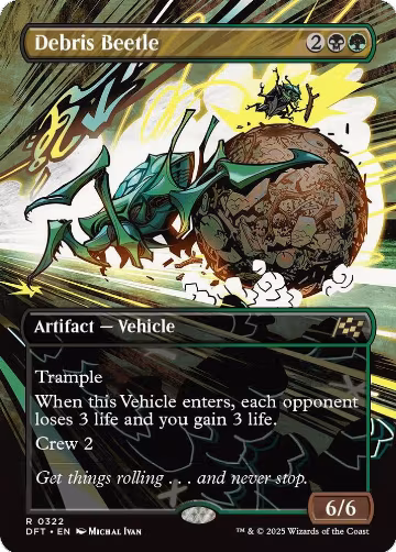 Debris Beetle (Borderless) (322), Aetherdrift — Magic card price