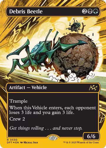 Debris Beetle (Borderless) (First-Place Foil) (530), Aetherdrift — Magic card price