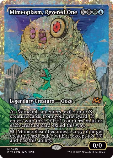 Mimeoplasm, Revered One (Showcase) (Fracture Foil) (415), Aetherdrift — Magic card price