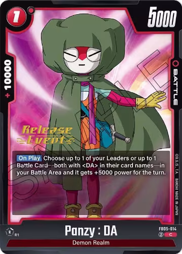 Panzy : DA - FB05-014 (FB05-014), New Adventure Release Event Cards — DB Fusion card price