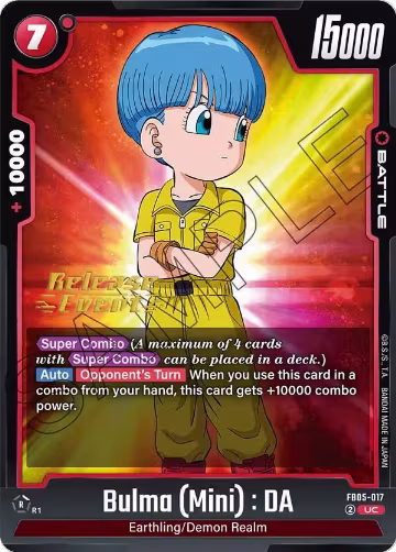 Bulma (Mini) : DA (FB05-017) — card price