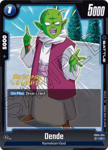Dende - FB05-034 (FB05-034), New Adventure Release Event Cards — DB Fusion card price