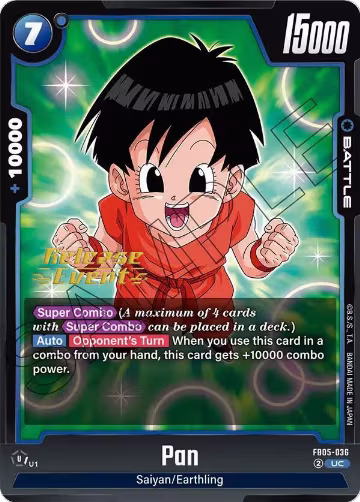 Pan (FB05-036), New Adventure Release Event Cards — DB Fusion card price