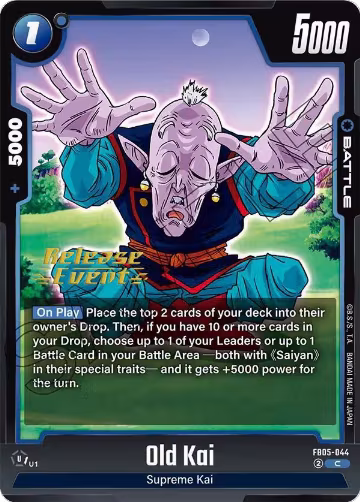 Old Kai (FB05-044), New Adventure Release Event Cards — DB Fusion card price