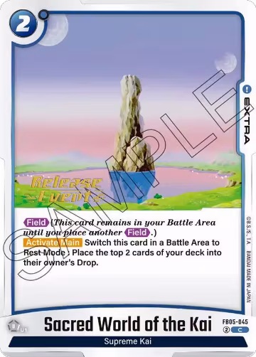 Sacred World of the Kai (FB05-045), New Adventure Release Event Cards — DB Fusion card price
