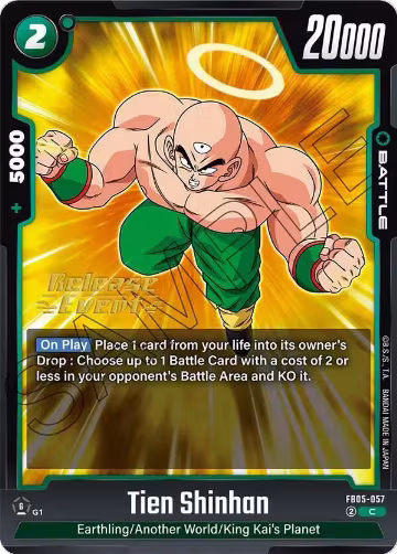 Tien Shinhan - FB05-057 (FB05-057), New Adventure Release Event Cards — DB Fusion card price