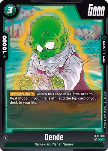 Dende - FB05-058 (FB05-058), New Adventure Release Event Cards — DB Fusion card price