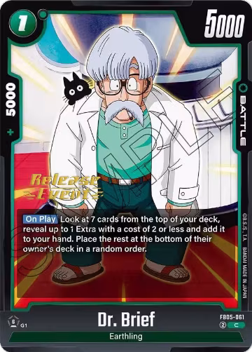 Dr. Brief (FB05-061), New Adventure Release Event Cards — DB Fusion card price