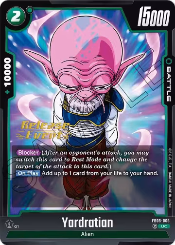 Yardratian (FB05-066), New Adventure Release Event Cards — DB Fusion card price