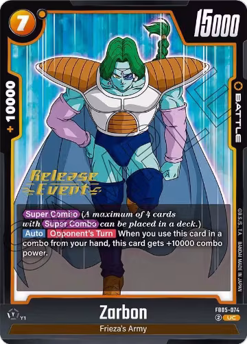 Zarbon (FB05-074), New Adventure Release Event Cards — DB Fusion card price