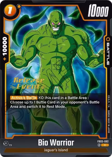 Bio Warrior (FB05-082), New Adventure Release Event Cards — DB Fusion card price
