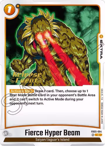 Fierce Hyper Beam (FB05-094), New Adventure Release Event Cards — DB Fusion card price