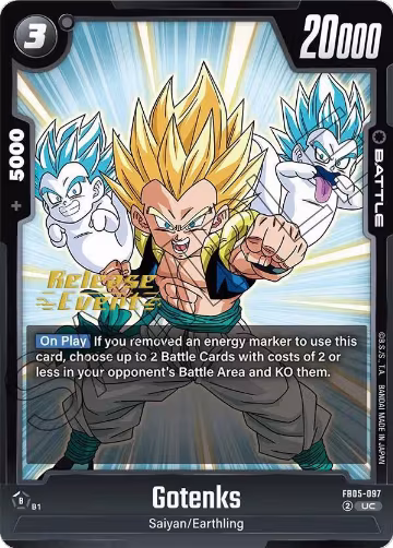 Gotenks - FB05-097 (FB05-097), New Adventure Release Event Cards — DB Fusion card price