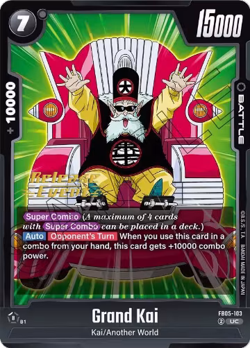 Grand Kai (FB05-103), New Adventure Release Event Cards — DB Fusion card price
