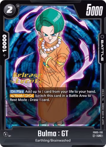 Bulma : GT (FB05-110) — card price