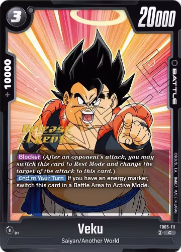 Veku (FB05-111), New Adventure Release Event Cards — DB Fusion card price