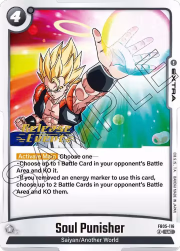 Soul Punisher (FB05-116), New Adventure Release Event Cards — DB Fusion card price