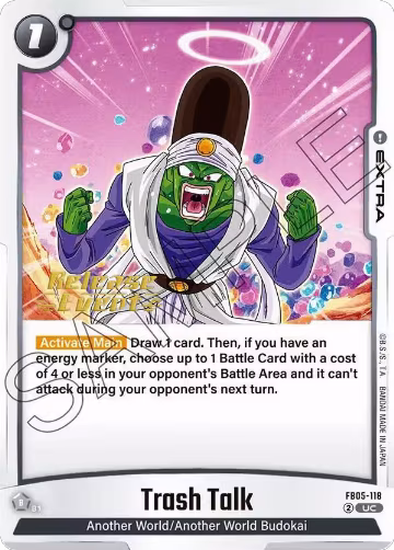 Trash Talk (FB05-118), New Adventure Release Event Cards — DB Fusion card price