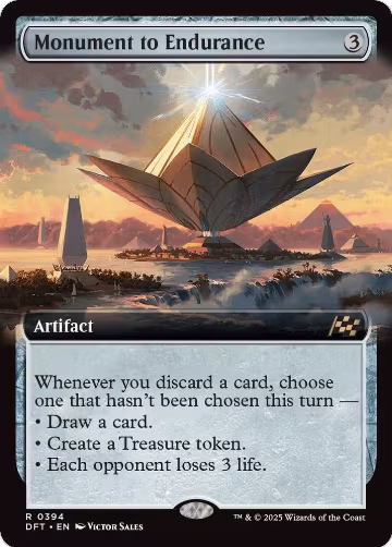 Monument to Endurance (Extended Art) (394), Aetherdrift — Magic card price