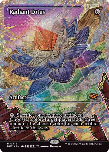 Radiant Lotus (Showcase) (Fracture Foil) (416), Aetherdrift — Magic card price