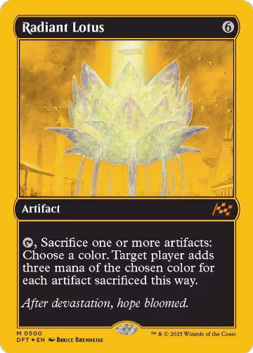Radiant Lotus (First-Place Foil) (500), Aetherdrift — Magic card price