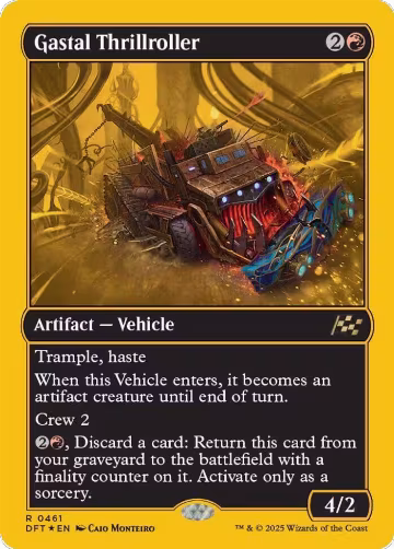 Gastal Thrillroller (First-Place Foil) (461), Aetherdrift — Magic card price