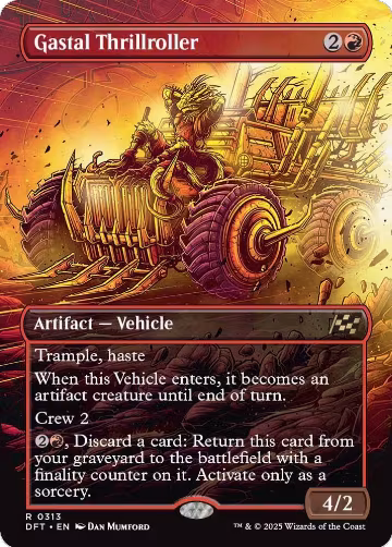 Gastal Thrillroller (Borderless) (313), Aetherdrift — Magic card price
