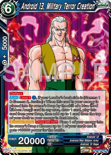 Android 13, Military Terror Creation (BT27-034), History of Z — DB Super card price