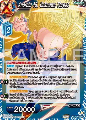 Android 18, Unknown Threat (BT27-028), History of Z — DB Super card price