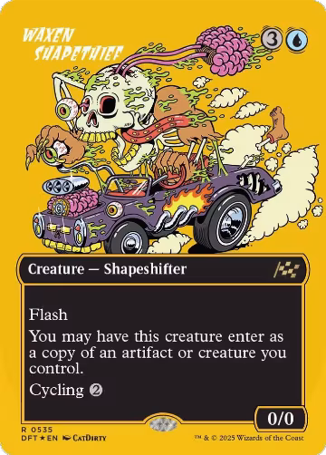 Waxen Shapethief (Borderless) (First-Place Foil) (535), Aetherdrift — Magic card price