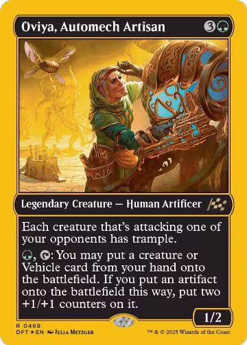 Oviya, Automech Artisan (First-Place Foil) (469), Aetherdrift — Magic card price