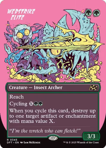 Webstrike Elite (Borderless) (345), Aetherdrift — Magic card price