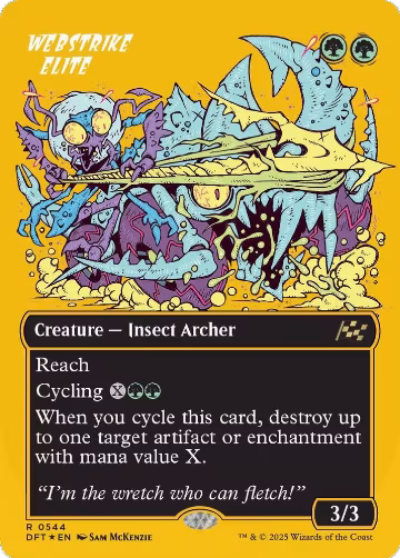 Webstrike Elite (Borderless) (First-Place Foil) (544), Aetherdrift — Magic card price