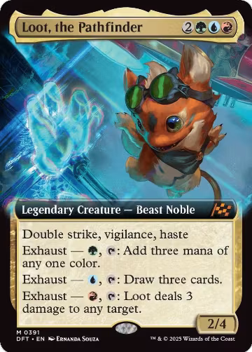 Loot, the Pathfinder (Extended Art) (391), Aetherdrift — Magic card price