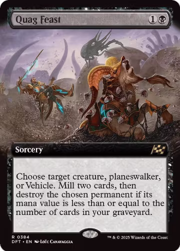 Quag Feast (Extended Art) (384), Aetherdrift — Magic card price