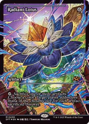Radiant Lotus (Showcase) (406), Aetherdrift — Magic card price