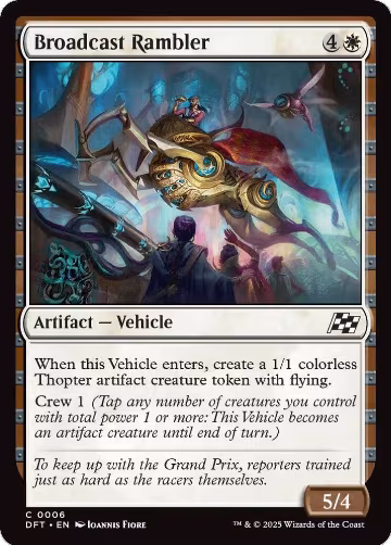 Broadcast Rambler (6), Aetherdrift — Magic card price
