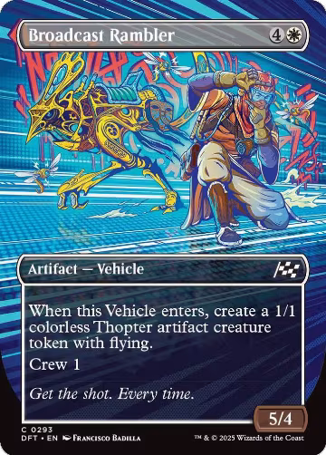 Broadcast Rambler (Borderless) (293), Aetherdrift — Magic card price